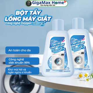 Hộp Bột Tẩy Lồng Máy Giặt Cao Cấp CleanZ 200g – Diệt Khuẩn 99%, Đánh Bay Mùi Hôi & Cặn Bẩn | GigaMax Home