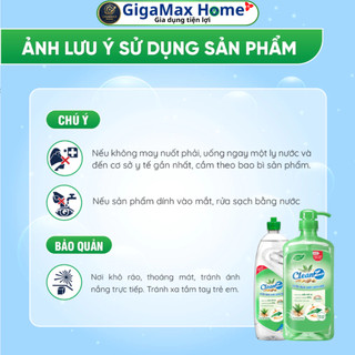 Nước Rửa Chén Sinh Học CleanZ Hương Gừng 400ml – Đánh Tan Dầu Mỡ X3, Khử Mùi & Rửa Được Rau Củ Quả | GigaMax Home