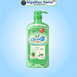 Nước Rửa Chén Sinh Học CleanZ Hương Gừng 400ml – Đánh Tan Dầu Mỡ X3, Khử Mùi & Rửa Được Rau Củ Quả | GigaMax Home