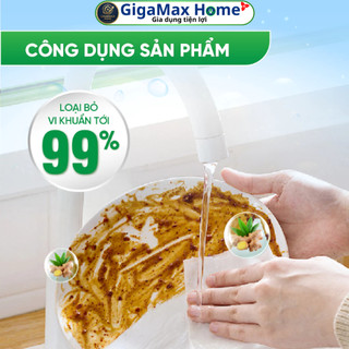 Nước Rửa Chén Sinh Học CleanZ Hương Gừng 400ml – Đánh Tan Dầu Mỡ X3, Khử Mùi & Rửa Được Rau Củ Quả | GigaMax Home