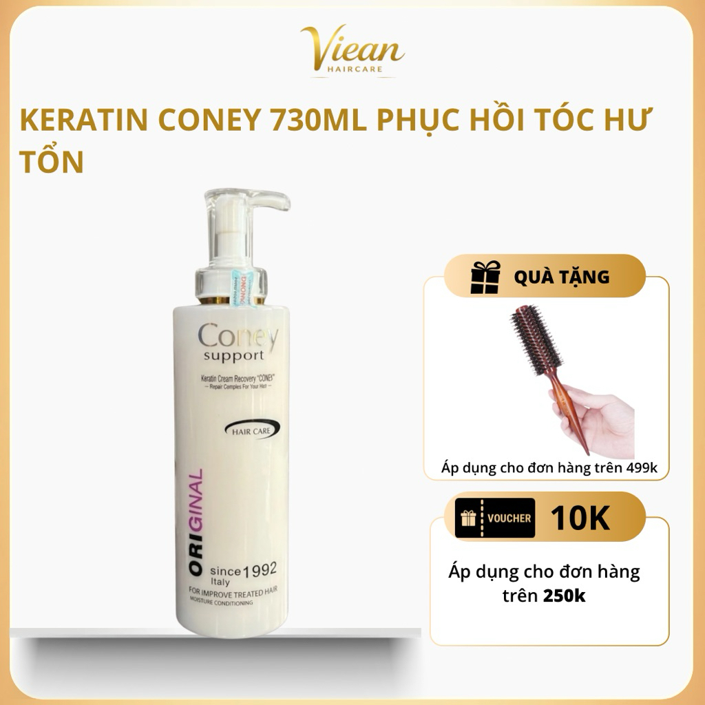 Kem Hấp Phục Hồi Keratin Coney Recovery Cream 730ML Phục Hồi hư Tổn Nhanh Chóng