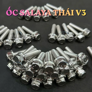 ỐC SALAYA [MẪU THÁI V3] 6Li, 8Li, 10Li - Đầy Đủ Các Size, Sáng Bóng, Không Gỉ Sét