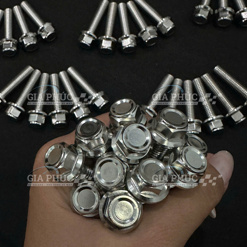[INOX 304] ỐC SALAYA [MẪU THÁI V3] 6Li, 8Li, 10Li - Đầy Đủ Các Size, Sáng Bóng, Không Gỉ Sét