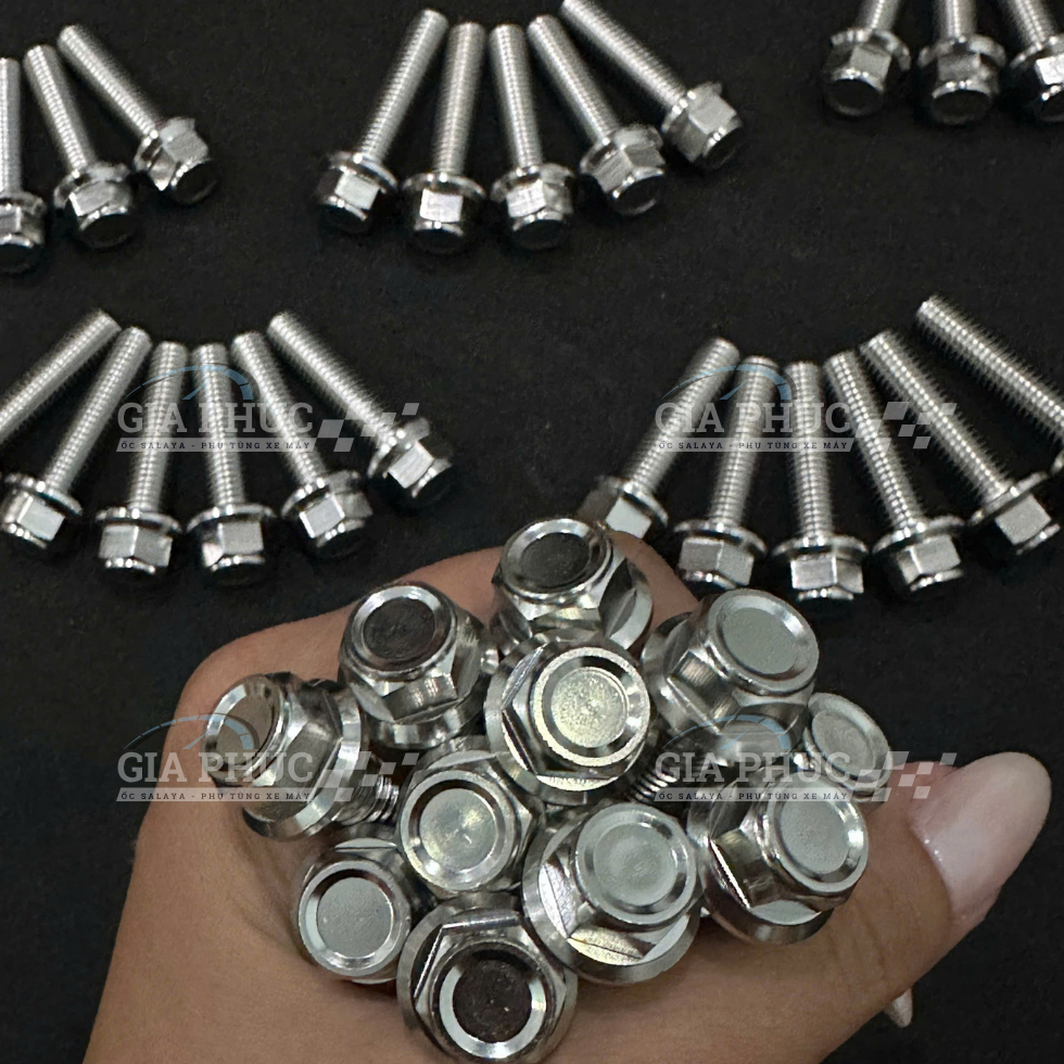 [INOX 304] ỐC SALAYA [MẪU THÁI V3] 6Li, 8Li, 10Li - Đầy Đủ Các Size, Sáng Bóng, Không Gỉ Sét
