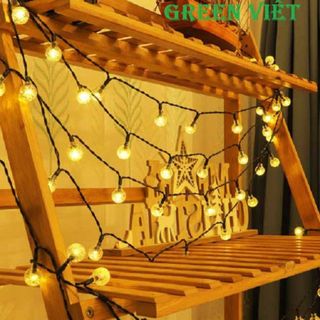 Dây đèn led bi bọt nước 10M trang trí trong nhà, ngoài trời, chống nước