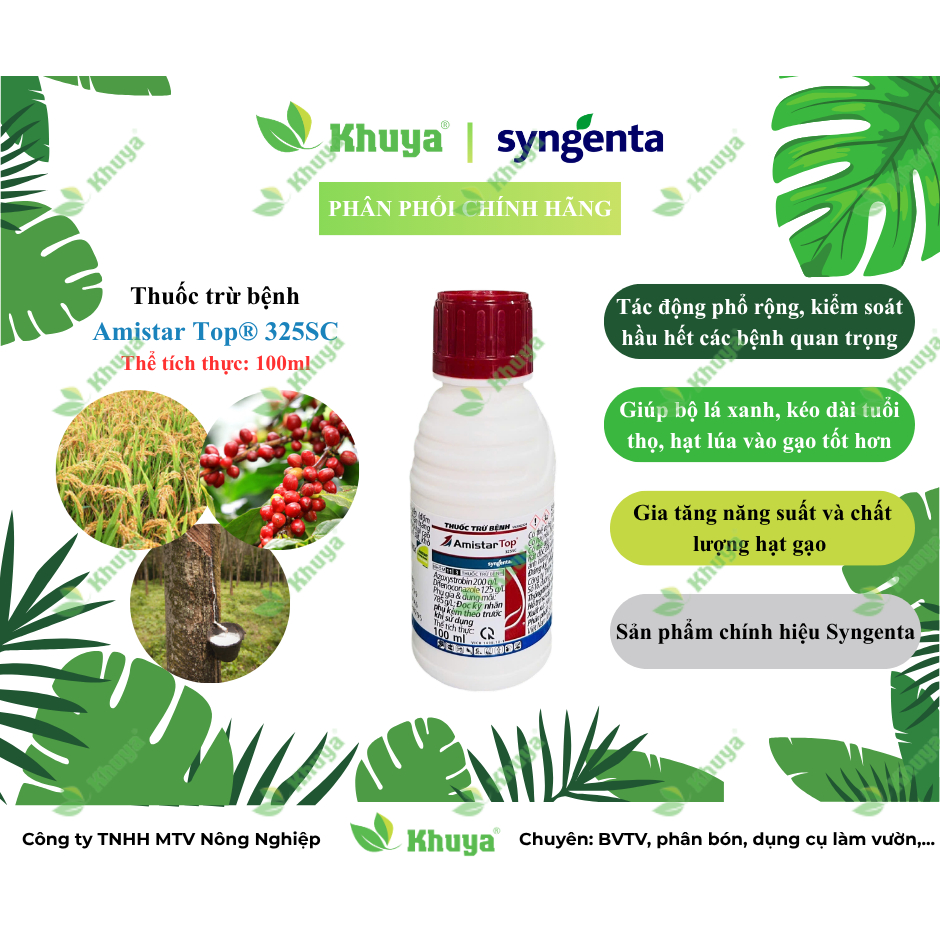 Thuốc trừ bệnh Amistar Top 325SC chính hãng SYNGENTA