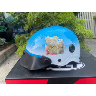 Nón mũ bảo hiểm nửa đầu 1/2 em bé (5-10) Tuổi sơn hình hoạt hình dễ thương Capybara Doraemon Baby tree ......