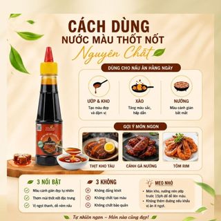 04 Chai Nước Màu Thốt Nốt Nguyên Chất 220ml
