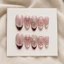 Nailbox sẵn keo móng giả vẽ đầu móng đỏ mắt mèo hồng đính đá nơ điệu đà dán nhanh ở nhà LEUBOX