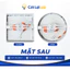 COMBO 5 Đèn led ốp trần nổi vuông tràn viền trắng 24W 3 màu ánh sáng 3000K/4000K/6500K
