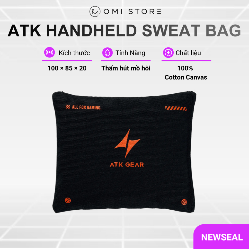 Túi Hút Mồ Hôi Tay ATK Handheld Sweat Bag / 100% Cotton Canvas / Dành Cho Game Thủ