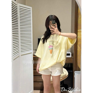Áo thun cọc tay chất cotton su mịn mát - que kem