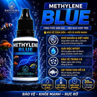 Methylene Blue Sát Khuẩn Hồ Cá – Diệt Nấm, Chống Nhiễm Khuẩn, Bảo Vệ Cá & Trứng Cá