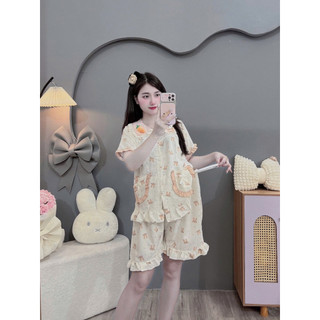 Bộ bầu-bộ sau sinh-BỘ LỬNG ĐŨI HÀN CỔ SEN CÀ RỐT NỔI - hai túi-4 màu