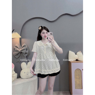 ÁO BẦU CỘC TAY ĐŨI BI CỔ SEN -2 màu