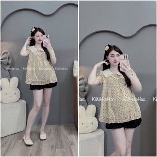 ÁO BẦU CỘC TAY ĐŨI BI CỔ SEN -2 màu