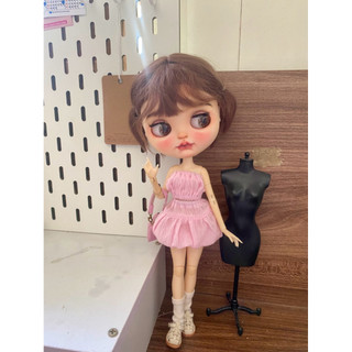 Set áo ống kèm chân váy bí size blythe,ob24