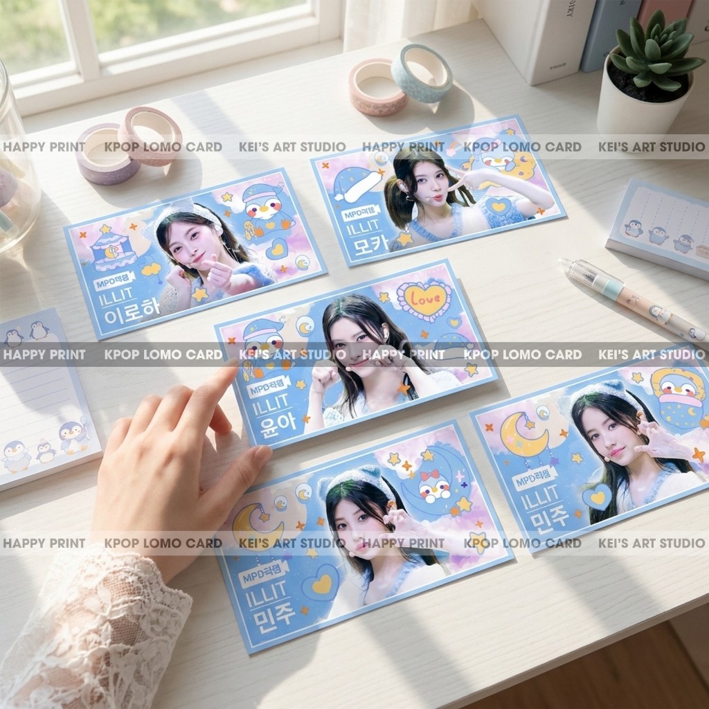 [GOM IN] Card des Illit: Yunah, Minju, Moka, Wonhee và Iroha