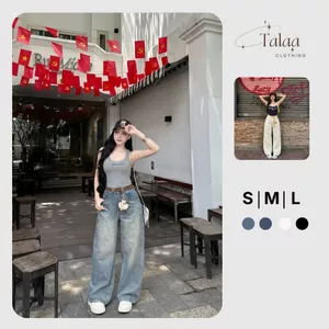 Quần Jean Suông Quốc Dân Cho Mọi Cô Nàng TaLaa Clothing TL0061