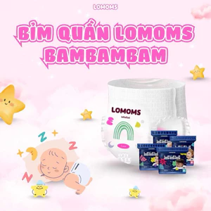 Tã/bỉm Lomoms BamBamBam, bỉm đêm cao cấp Hàn Quốc đủ size cho bé từ 3 - 25kg