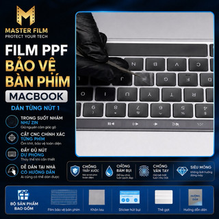 Dán PPF bàn phím macbook (trong suốt nhám như zin)