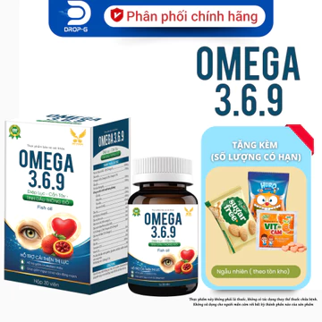 (Chính Hãng) Viên dầu cá hỗ trợ cải thiện thị lực [ OMEGA 369 DIỆP LỤC - CẦN TÂY - TINH DẦU THÔNG ĐỎ] - C/30 VIÊN