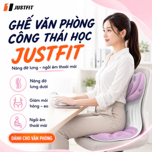 Ghế công thái học cánh tiên JUSTFIT - Định hình cột sống, điều chỉnh tư thế êm ái chống mỏi, gù lưng