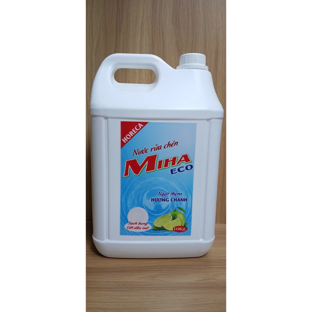 Nước Rửa Chén Miha Eco 9,5kg – Đánh Bay Dầu Mỡ, Sạch Bóng, Tiết Kiệm Gia Đình