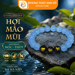 Vòng tam hợp hợi mão mùi - vòng phong thủy tuổi hợi - vòng tay may mắn tài lộc bình an