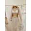 🤎 Set đũi 4 món: bra viền dây + sơmi + quần + dây belt