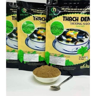 Combo 3 gói Thạch đen sương sáo Đức Quý -Lạng Sơn gói 100g Topping đồ ăn vặt