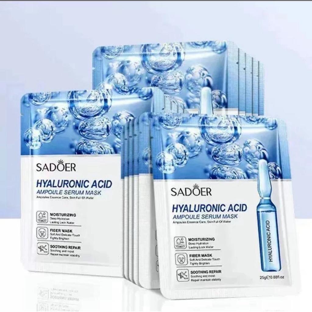 Combo 30 Miêng Mặt Nạ  SADOER mix HA - Vitamin C - Vàng 24K Giúp Dưỡng Ấm,Giảm nám mờ thâm bật tone da