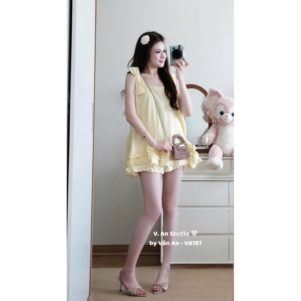 Set balo bèo gấu Chất liệu: thô đũi ép mùng
