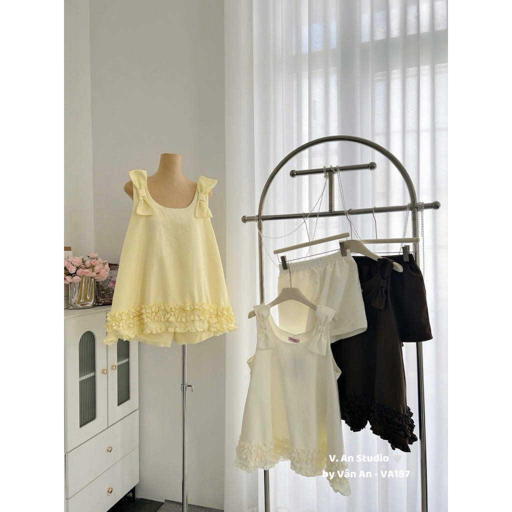 Set balo bèo gấu Chất liệu: thô đũi ép mùng