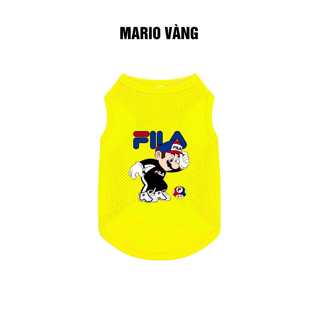 Áo cho chó mèo thú cưng ba lỗ 2-9kg mùa hè chất liệu cao  cấp thoải mái in logo hoạt hình