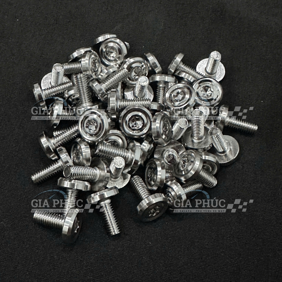 [Mẫu Thái V3] Full Bộ Ốc Dàn Áo Salaya [INOX 304] Vision Click Jupiter Xipo AB Wave Mio Satria Sonic Dr Si Fu Vario Ex W