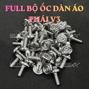 Full Bộ Ốc Dàn Áo Salaya [INOX 304] Vision Click Jupiter Xipo AB Wave Mio Satria Sonic Dr Si Fu Vario Ex W