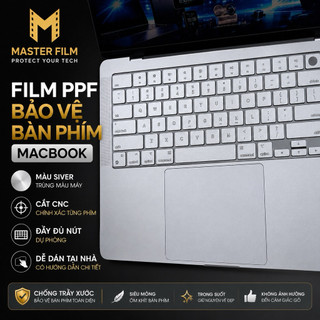 Dán Bàn Phím MacBook PPF Trong Suốt, Nhám / Carbon / Silver Chống Trầy