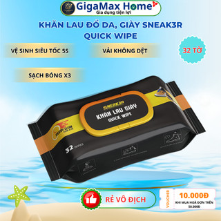 Khăn Lau Giày Cấp Tốc Sneak3r Quick Wipe – Công Nghệ Oxi Action Sạch Siêu Tốc, Không Phai Màu | GigaMax Home