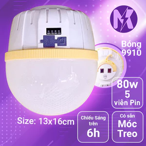 Bóng Đèn Sạc Tích Điện CYX 9910 Pin 7200mAh Có Nam Châm Type C Đèn Cắm Trại Treo Lều Mất Điện