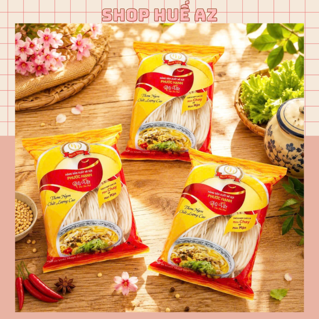 COMBO 3 gói bánh canh bột mì khô Phước Hạnh Huế (1 gói = 400gram)