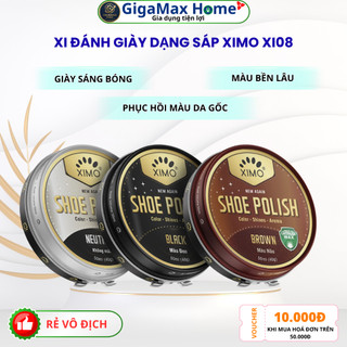 Xi Sáp Đánh Giày Cao Cấp XIMO POLISH Hủ 40g – Phục Hồi Màu Da, Dưỡng Bóng & Chống Mốc Vượt Trội | GigaMax Home