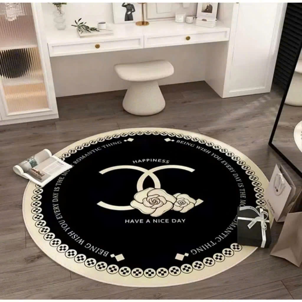 Thảm tròn lông cừu mềm mịn đế dệt 160x160cm, 100x100cm, thảm tròn decor, êm mềm, basic - Memmincarpet - TH102_C03