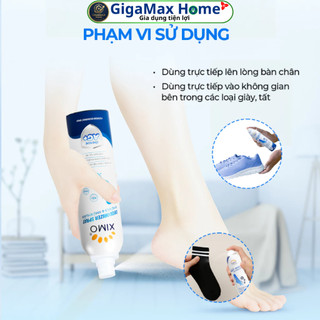 Chai Xịt Làm Thơm Chân XIMO Deodorizer Spray 200ml - Khử Mùi Ngăn Tiết Mồ Hôi, Khô Thoáng & Thơm Mát 24H | GigaMax Home