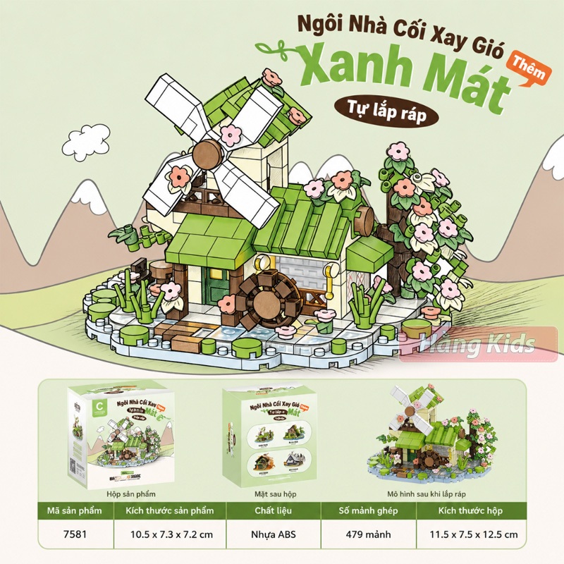 Bộ Lắp Ráp Nhà Gỗ Mini 4 Mùa DIY - Đồ Chơi Xếp Hình Sáng Tạo Phát Triển Tư Duy Cho Bé
