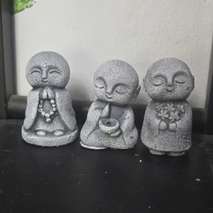 Bộ Tượng 3 Chú Tiểu Decor 5cm Mã 15