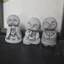 Bộ Tượng 3 Chú Tiểu Decor 5cm Mã 15
