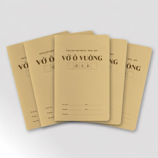 COMBO 5 VỞ Ô MỄ,Ô ĐIỀN,Ô VUÔNG LUYỆN VIẾT TRUNG NHẬT HÀN