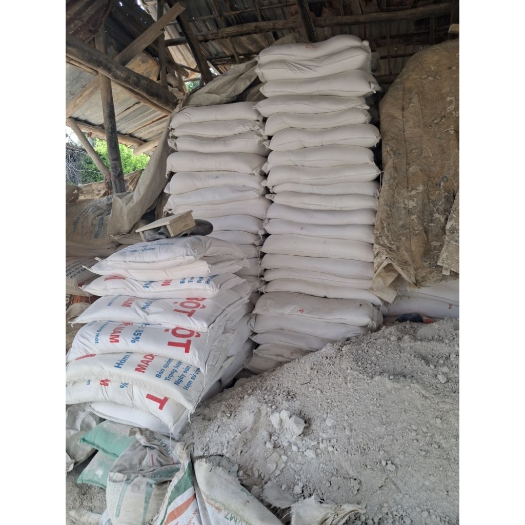 Tinh vôi bột 1kg - 5kg. Sản phẩm khử chua, rửa mặn, sát khuẩn chuồng trại