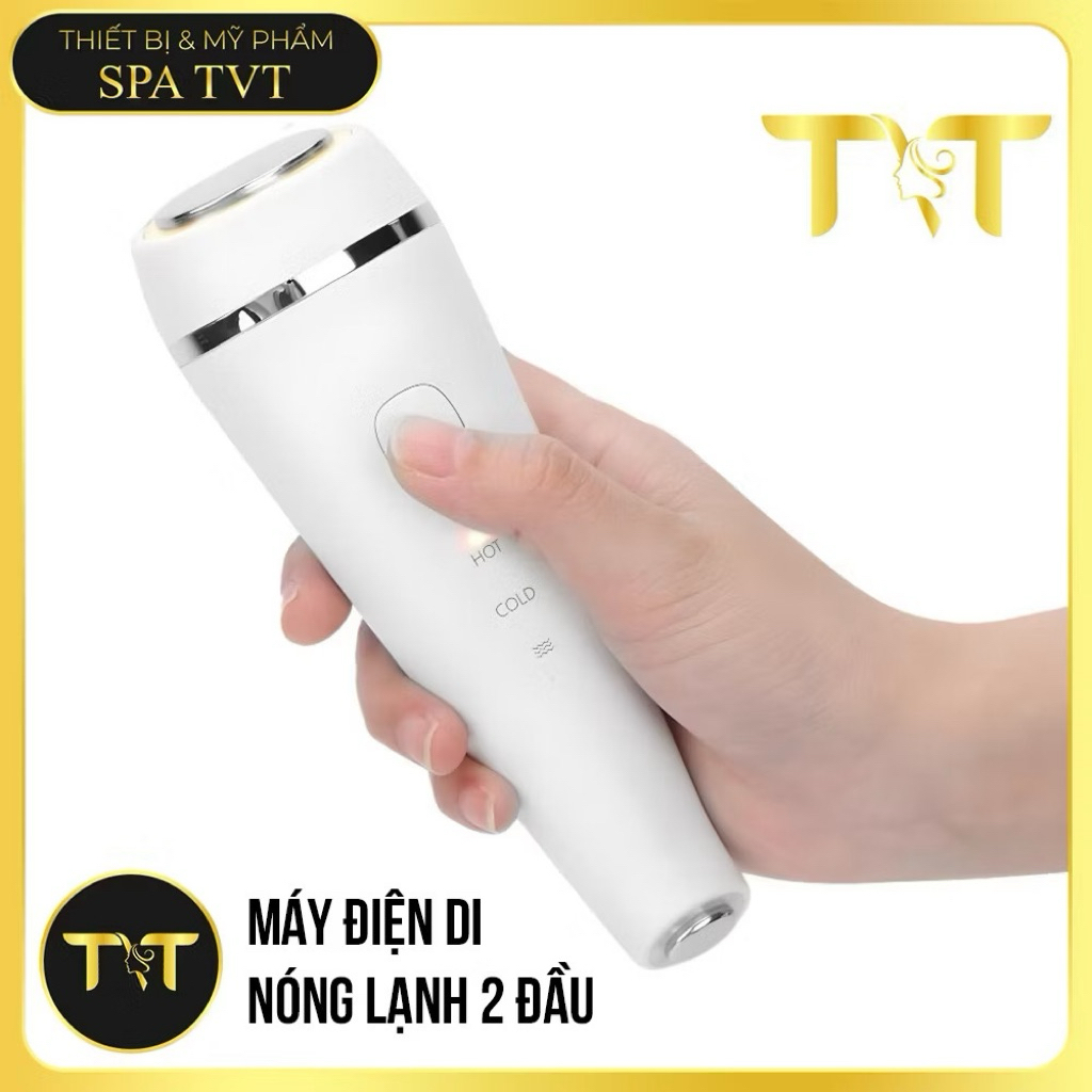 Máy Điện Di 2 Đầu Nóng Lạnh Đẩy Tinh Chất, Nâng Cơ Săn Chắc Da, Chăm Sóc Da Spa & Tại Nhà.